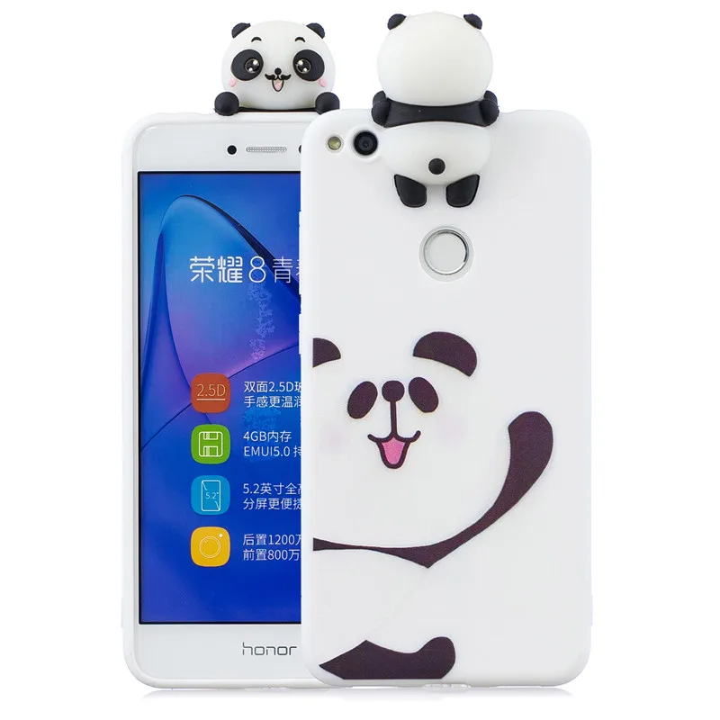 Силиконовый чехол из ТПУ для Huawei Honor 8 Lite 3D-чехол с милой пандой единорогом
