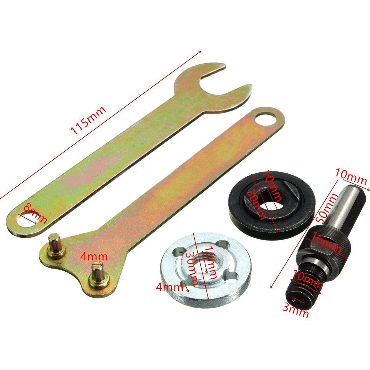 10 мм хвостовик M10 оправка шпинделя адаптер Дрель адаптер режущий инструмент Аксессуары для шлифовальной машины отрезать колеса диск