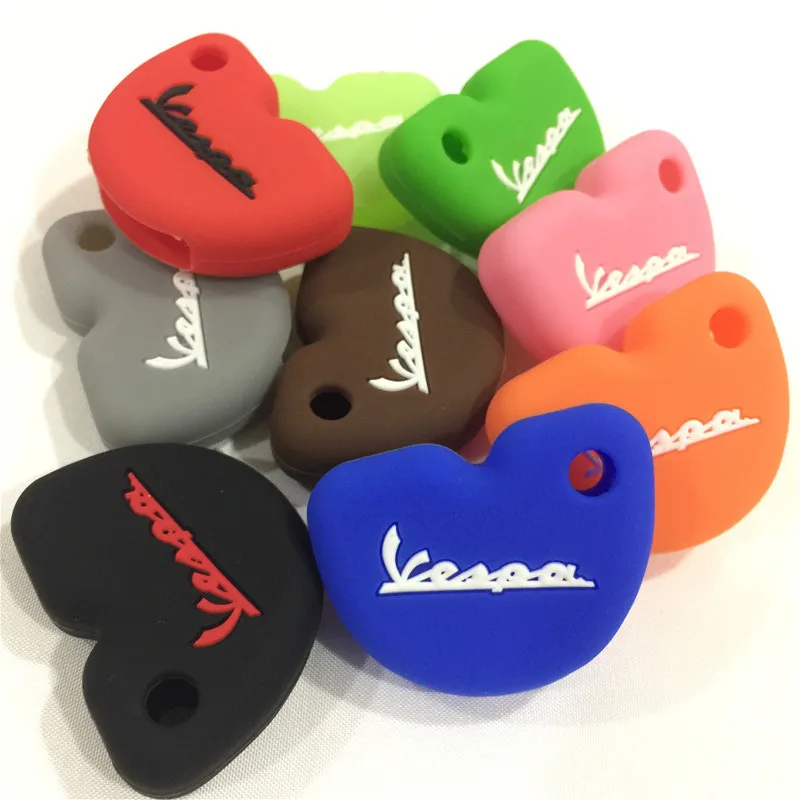 Силиконовый резиновый защитный чехол для ключей Vespa piaggio new fly gts super 300 Gilera Nexus 500 key