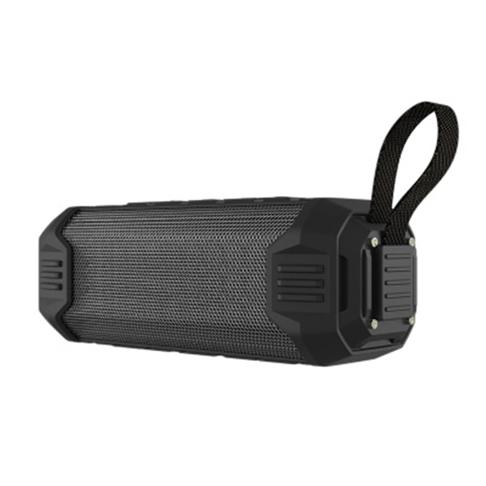black soundbar Bluetooth Speaker Waterproof Wireless Speaker with Mic Handsfree+ 4000mAh Power Bank Outdoor Stereo Speaker Support TF Card AUX - Цвет: black soundbar