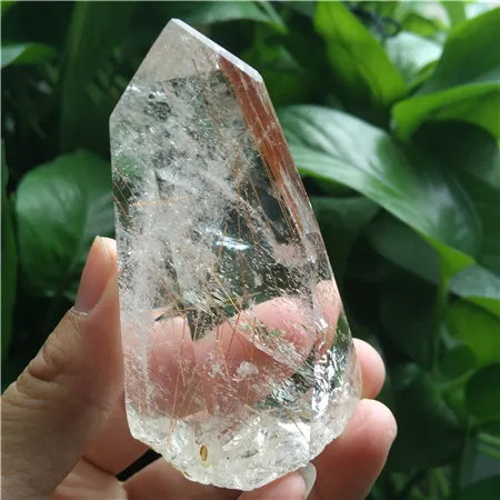 Рутилированный Кристал Острый камень камни с природными кристаллами Wicca Cristal Islande Пьер Naturelle Et crestaux целебный домашний декор. 117