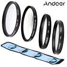 Комплект кругового поляризационного фильтра Andoer 52 мм UV + CPL + Close-Up + 4 + Star 8-Point для Nikon Canon Pentax Sony DSLR
