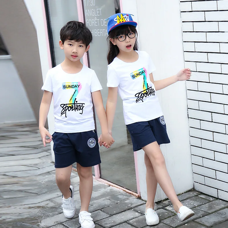 Новинка 2018 года одежда для родителей и ребенка однотонные футболки с короткими