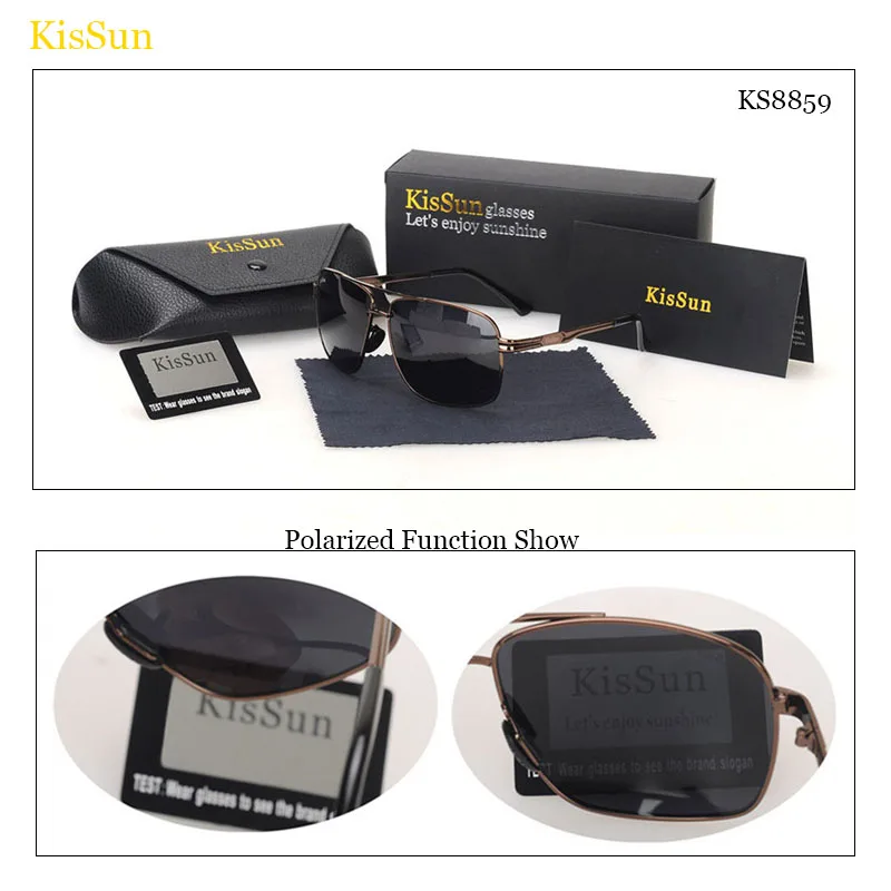 145 мм крутые ретро очки Мужские квадратные Черные Серые оттенки поляризованные