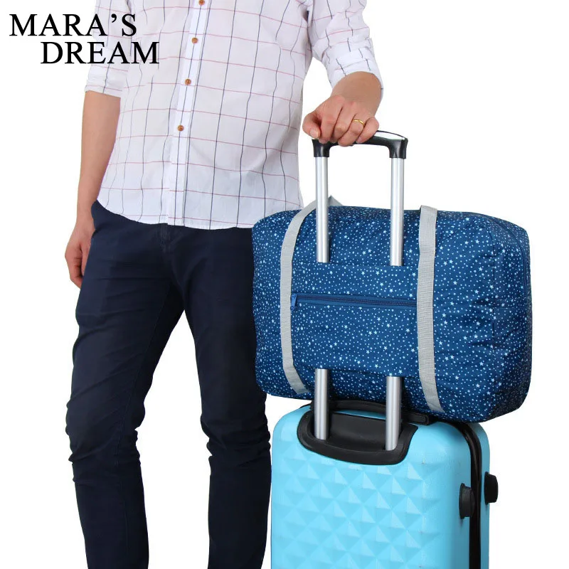 

Mara's Dream Women travel bag Portable can fold large capacity hand Women travel storage bag fashion printing quality Women bag