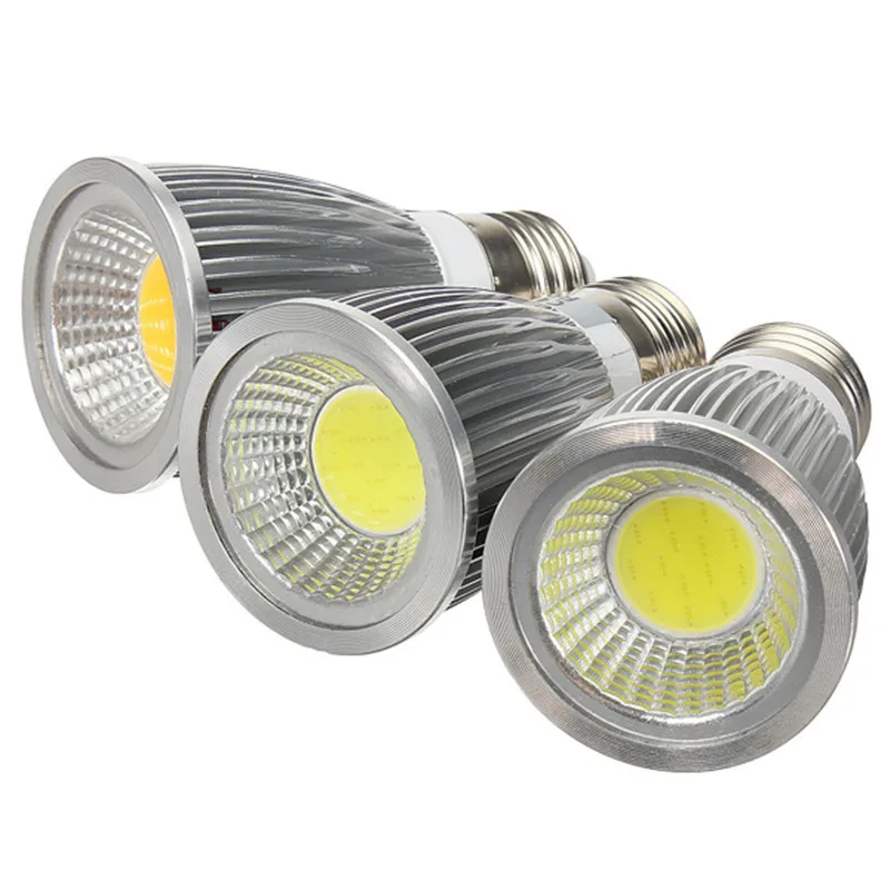 

1PCS E27 Bulbs Light 9W 12W 15W AC110V/220V Led Spot light Warm/Natural/Cool White E27 COB LED Spotlight Dimmable High quality