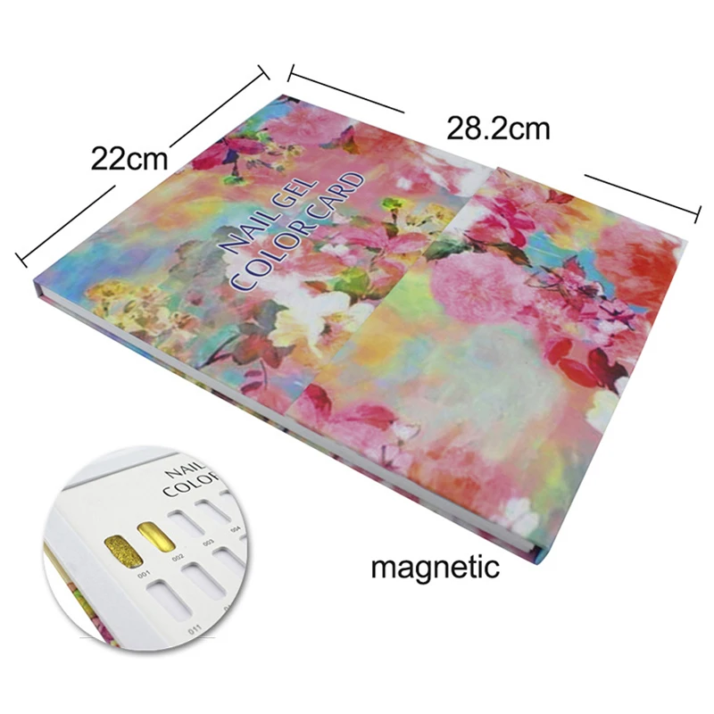 Ложный цветной лак для ногтей дисплей Гель-лак нейл-арта цветная карта палитры
