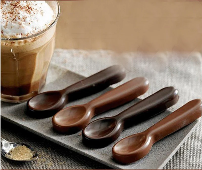 Новый дизайн форма для жестких конфет в форме ложки желе Пластиковая выпечки