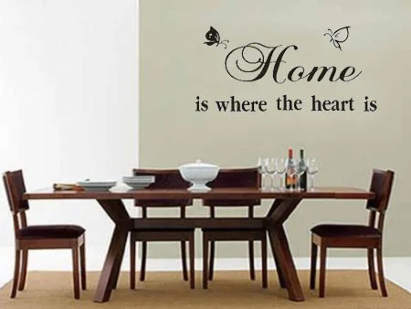 

Butterfly Letter Home Is Where The Heart Is Room Decor Wall Sticker