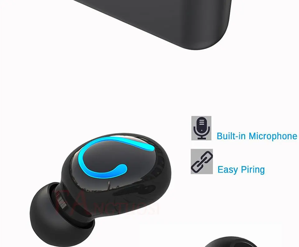 FANGTUOSI новые TWS 5,0 Bluetooth наушники стерео Беспроводная гарнитура Handsfree спортивные наушники с микрофоном и зарядным устройством