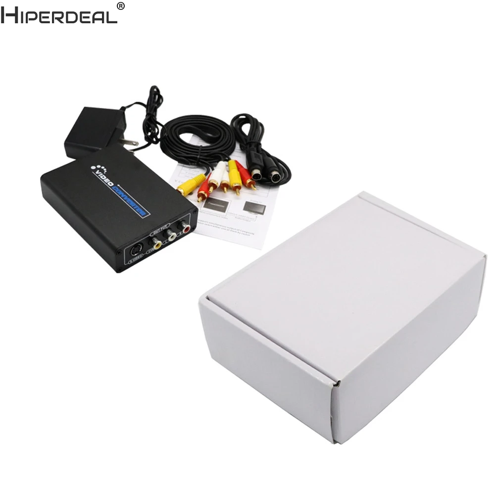 HIPERDEAL HDMI к 3RCA AV CVBS композитный и S-Video R/L аудио конвертер адаптер Upscaler Oct27