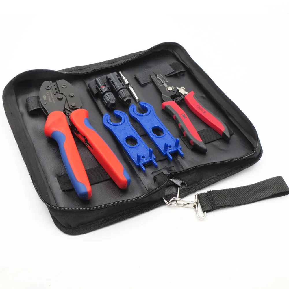LY-2546B Kit Обжимной инструмент для резки Удлинительный кабель MC4 разъем MC4 T серии отраслевой Панели солнечные 30A 1000V для PV кабель 2,5/4/6 мм гаечный ключ - Цвет: LY-2546B Kit