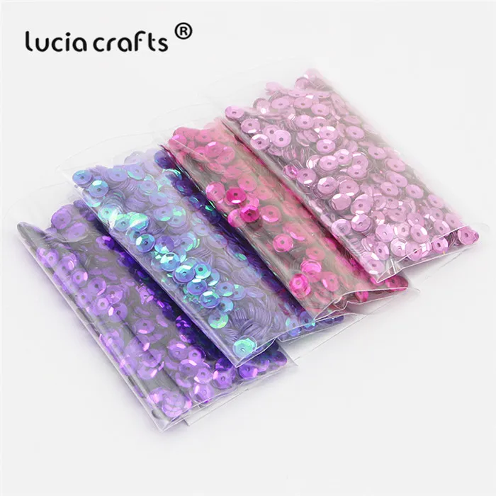 Lucia crafts, 20 г/лот, 5 мм, разные цвета, пластиковые, свободные, с блестками, для дома, вечерние, свадебные, украшения, DIY аксессуары, D0805 - Цвет: Style 4