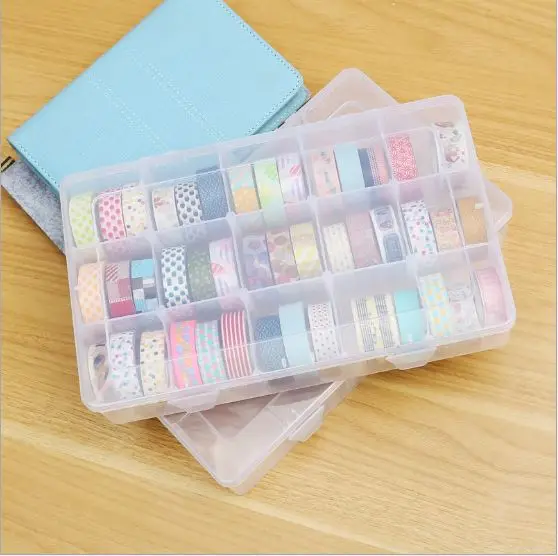 ПП прозрачная лента Washi коробка хранилище канцелярских товаров набор