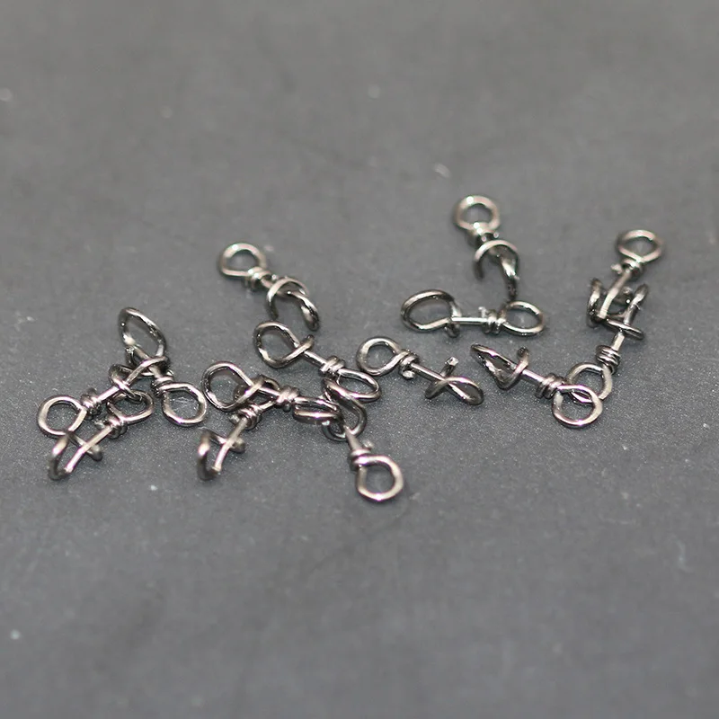 Зажимы для рыбалки Fastach 30 шт./лот Вертлюги Из Нержавеющей Стали защелки