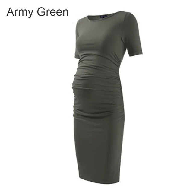 As picture Летнее платье для беременных; Материнство; Одежда для беременных женщин; до колена; офисное женское элегантное Деловое платье; эластичное платье для мамы - Цвет: As picture