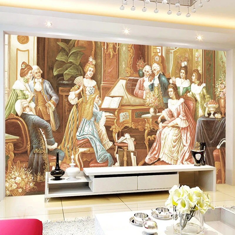 3d Cutom Photo Wallpaper Europe Style Wall Mural Home Decor TV Backdrop Living Room Bedroom Oil Painting Wallpapers Quality |