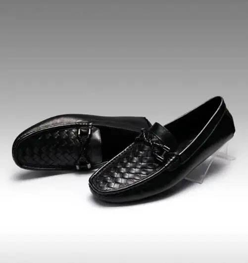 Мужские мокасины без застежек на плоской подошве|Туфли| |