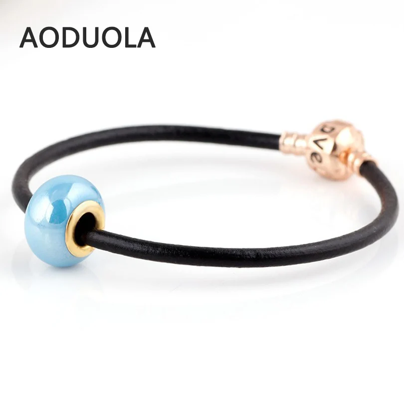 10 шт. в партии золотые керамические синие круглые рукоделие большое отверстие