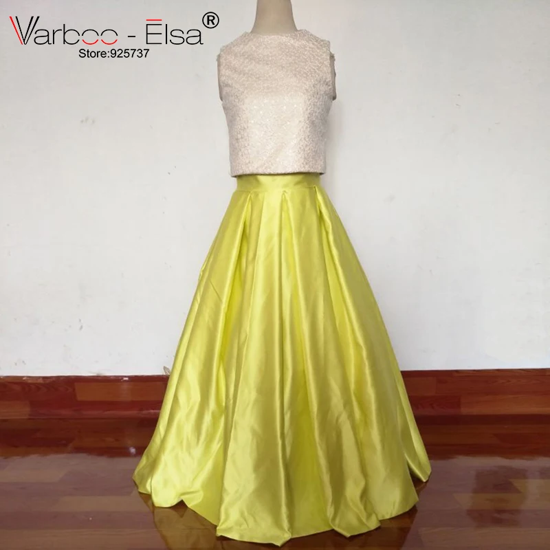 VARBOO_ELSA Robe De Soiree Элегантные Выпускные платья 2018 из двух частей длиной до пола