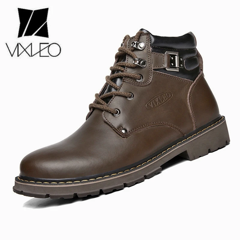 VIXLEO/Мужская обувь сезон осень Мужская из натуральной кожи с ремешком