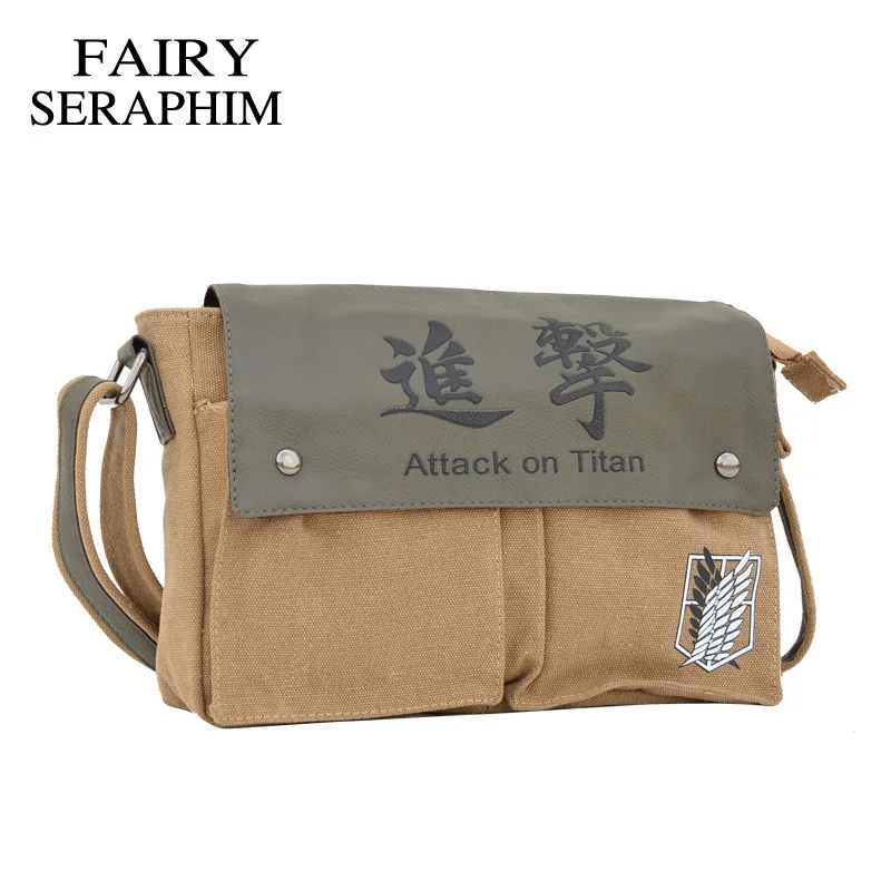 Сумка мессенджер FAIRY SERAPHIM с откидной крышкой в стиле аниме для детей и подростков