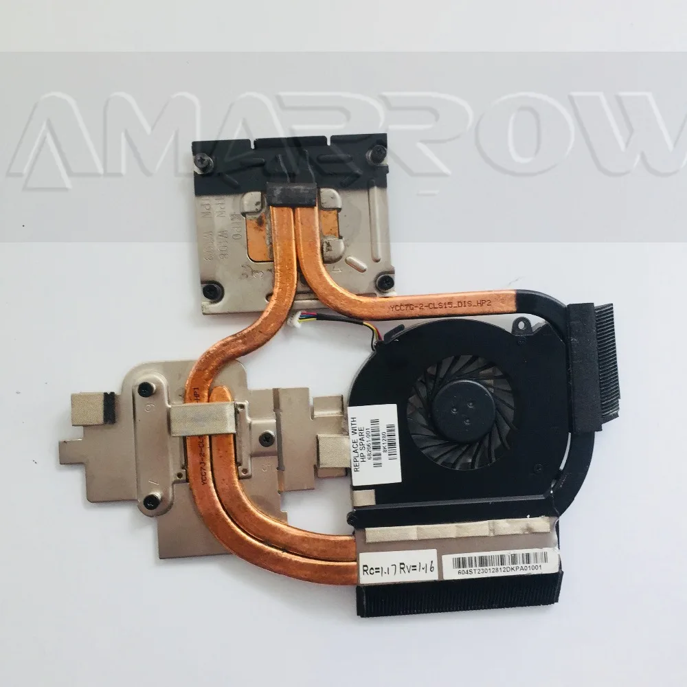 Для hp DV6 DV7 DV6-7000 DV7-7000 радиатор охлаждения с вентилятором 682061-001