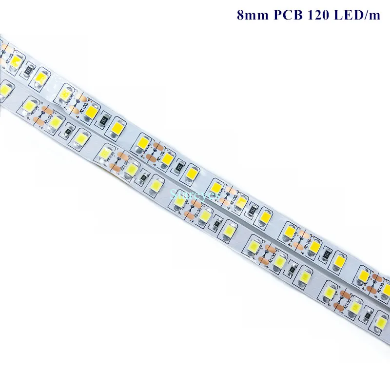 100 шт. 5 м SMD 2835 120 светодиодный/м 12 В постоянного тока Светодиодная лента IP20