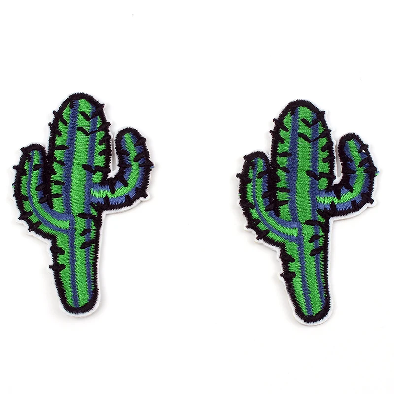 10 шт./лот аксессуары для одежды сделай сам железные Наклейки С КАКТУСОМ джинсы