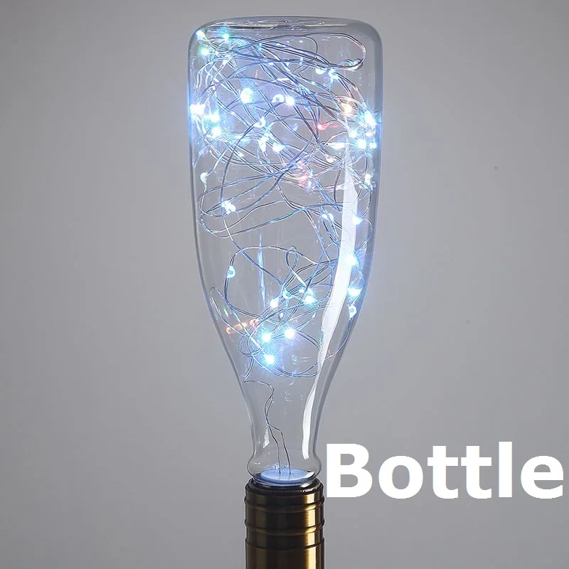 SLB-Bottle-RGB 3D Светодиодная лампа Эдисона, ретро красочная E27 AC110V 220V для дома фестиваль Стекло лампада теплый белый рождественские украшения rgb арт светильник лампочка - Цвет: SLB-Bottle-RGB