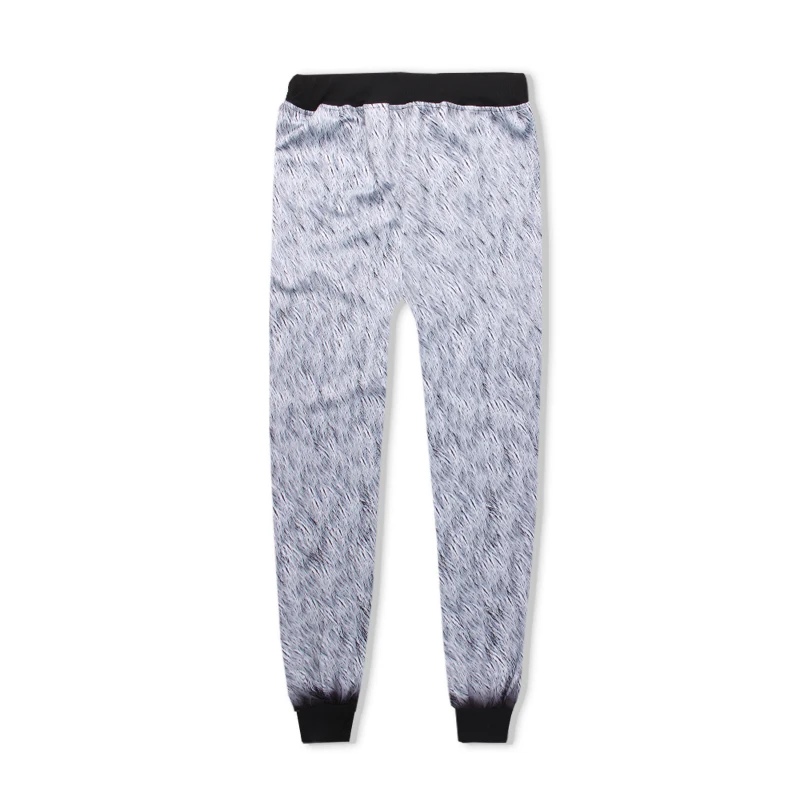 Szblaze Big White Snow Wolf Face 3D printed Long Sleeve Pullover Sweatshirts Men Workout Men/Women long pant Unisex Fashion | Мужская