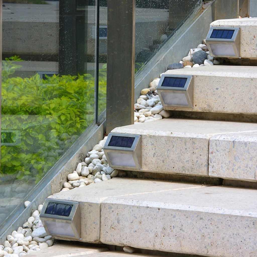 4 шт. светодиодный солнечный свет наружное освещение сада украшения