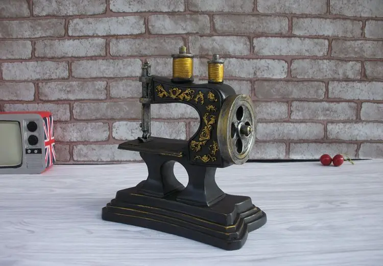 Креативная копилка для денег ретро швейная машина винтажная полимерная монет |