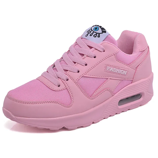 266-Mesh pink QUANZIXUAN/женские кроссовки; коллекция года; женская повседневная обувь; цвет розовый; модная женская обувь на шнуровке; дышащая женская обувь на плоской подошве; уличная прогулочная обувь - Цвет: 266-Mesh pink