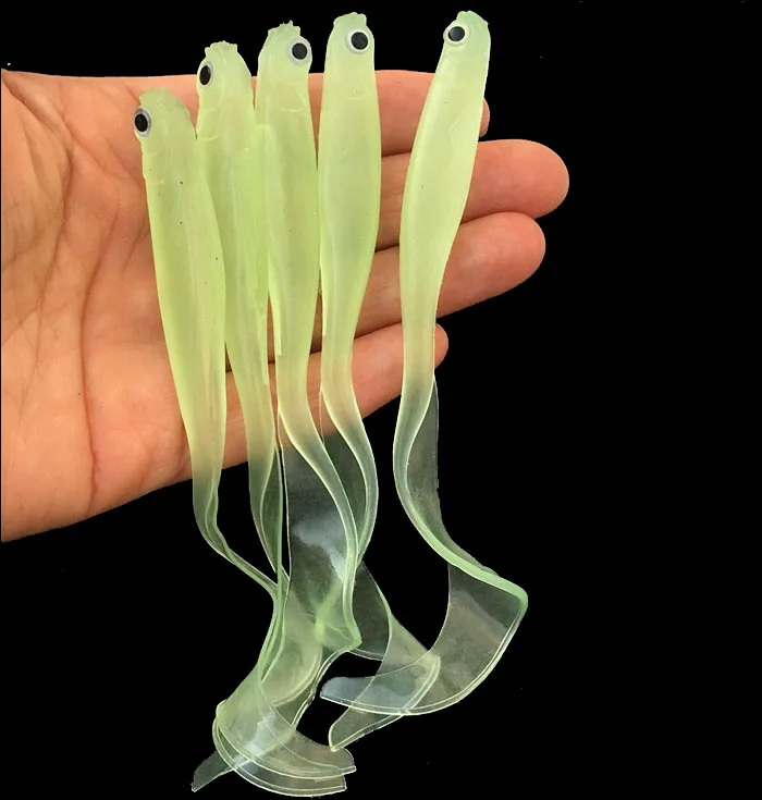 Горячая 10 шт. 10 см Мягкая приманка Одиночная приманка Tail Grub Гольян рыболовные приманки isca искусственные - Цвет: 03