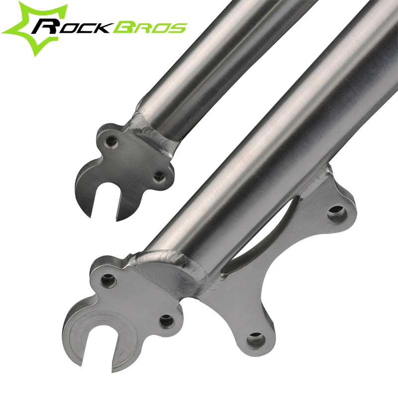 ROCKBROS титановая 26 &quot27 5&quot 700C жесткая вилка Ti для горного велосипеда Велосипедная