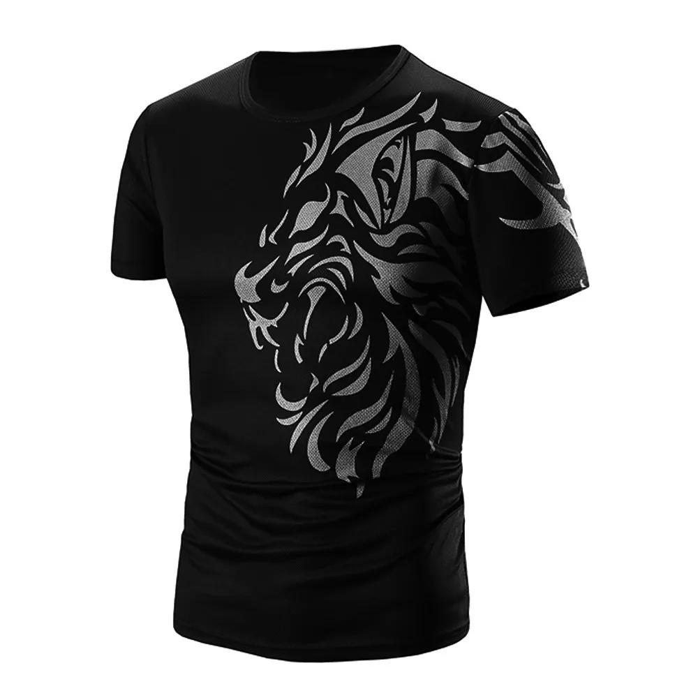 CHAMSGEND модные красивые мужские летние модные с принтом мужские с коротким рукавом без рукавов Свободные Прямая поставка 4A17