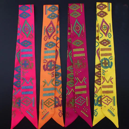 Лидер продаж дизайнерский шарф с надписью женский шелковый 2018 дюйма женская