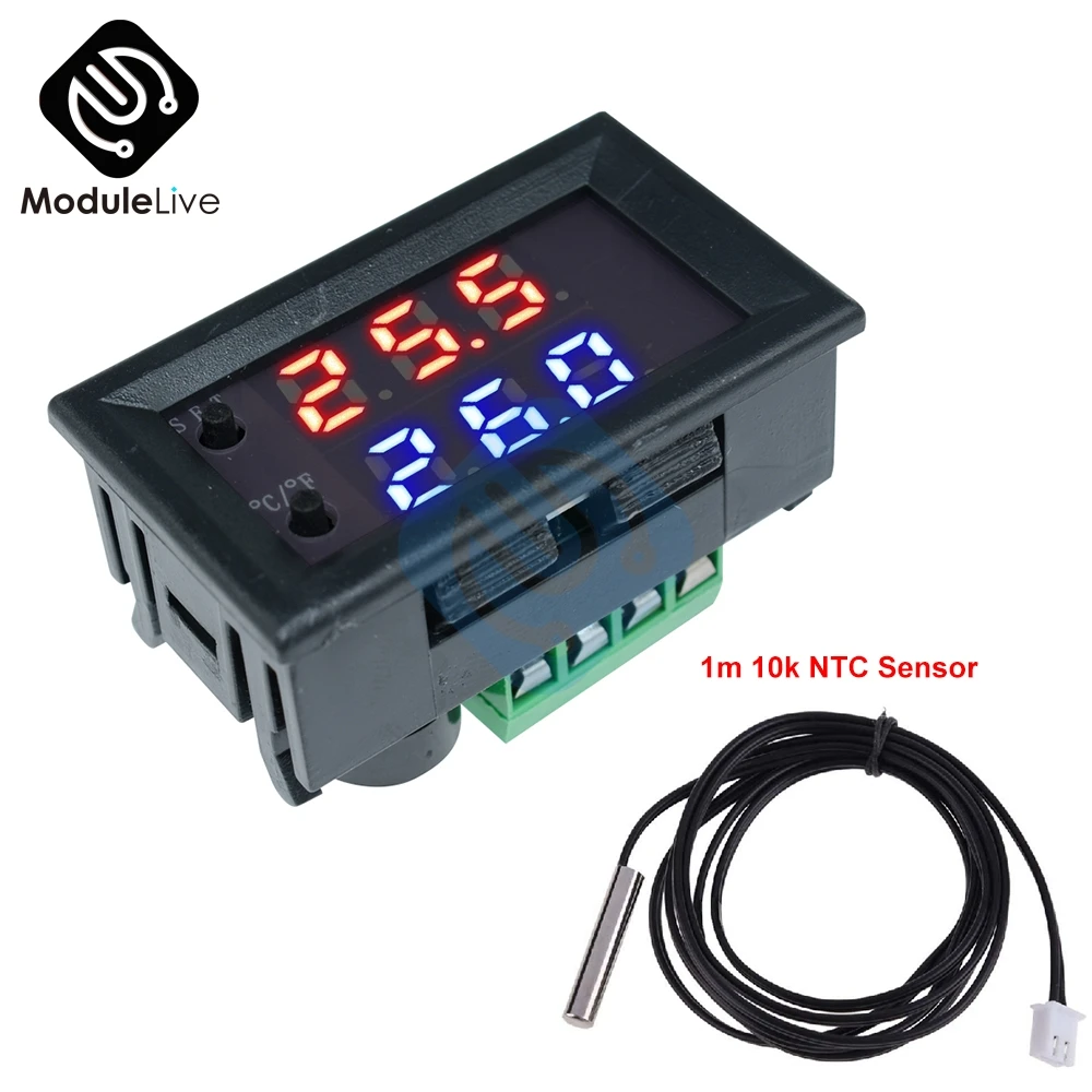 Цифровой термо контроллер W1209WK DC 12V светодиодный термостат с контроллером модуль