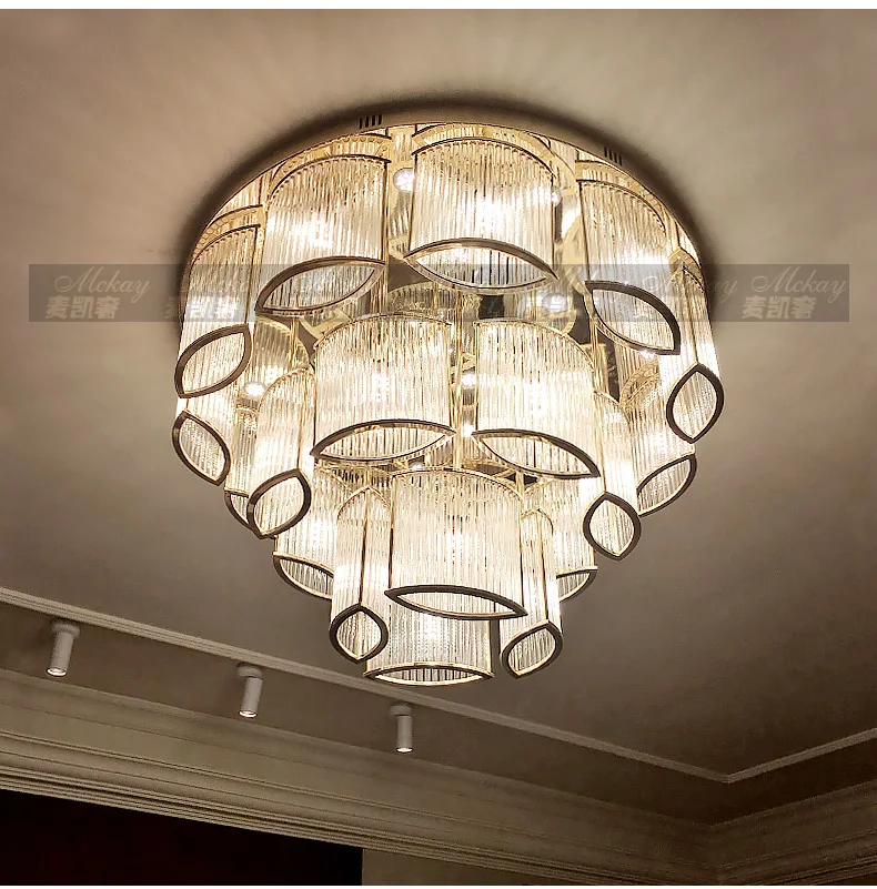 Круглая вилла для гостиной хрустальная лампа чайный Ресторан отдельная комната