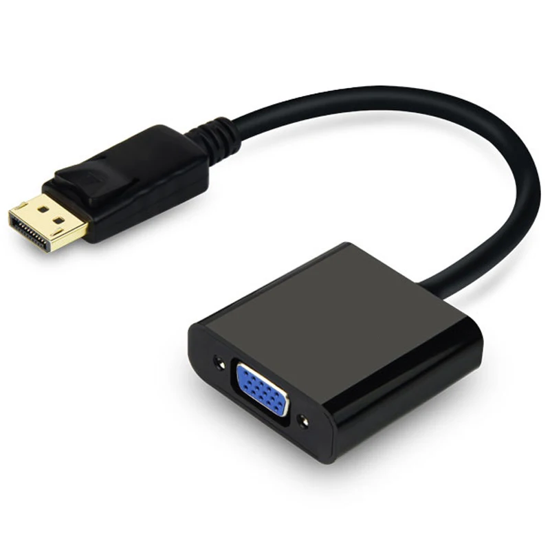 DisplayPort Male to VGA HD 15 Female DAC адаптер конвертер DP интерфейс Монитор ТВ HDTV аналоговый