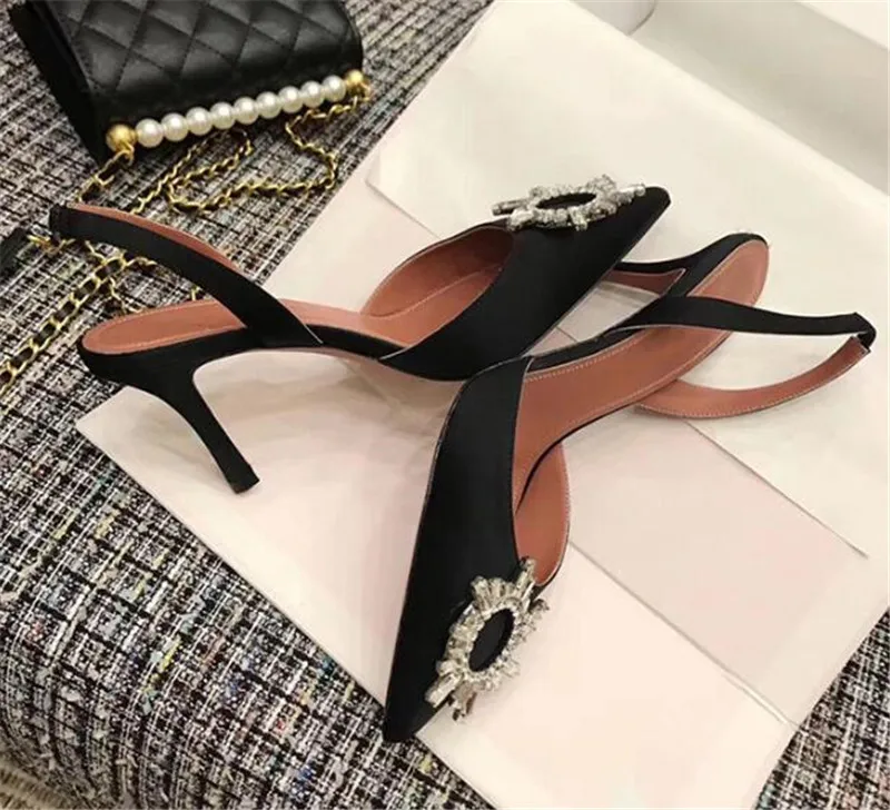 Сандалии Begum женские атласные босоножки-гладиаторы с ремешком на пятке