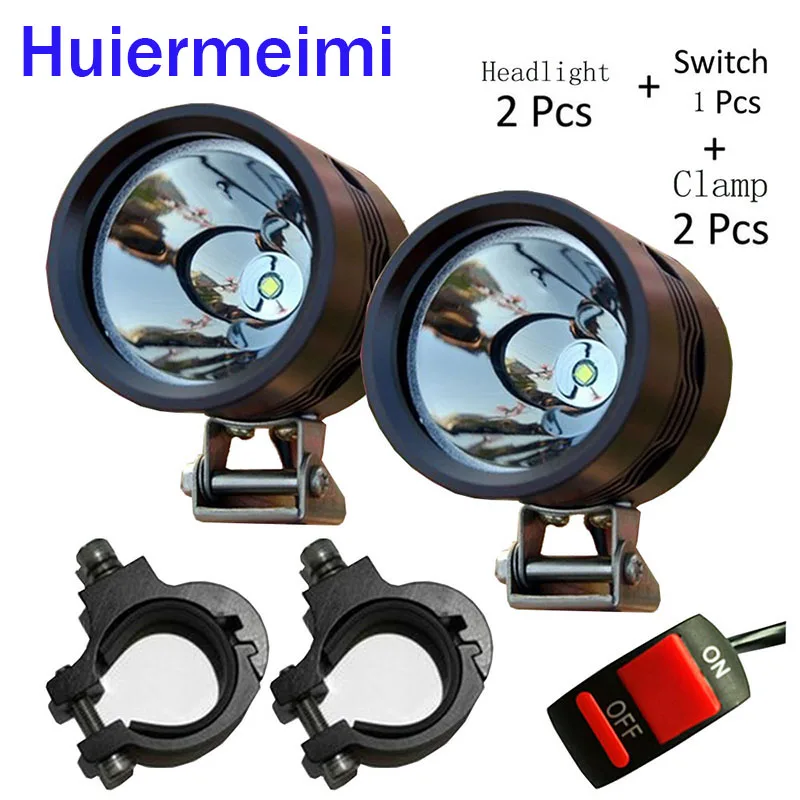 Huiermeimi 2 шт. 12 В U2 мото rcycle головной светильник led для вождения автомобиля