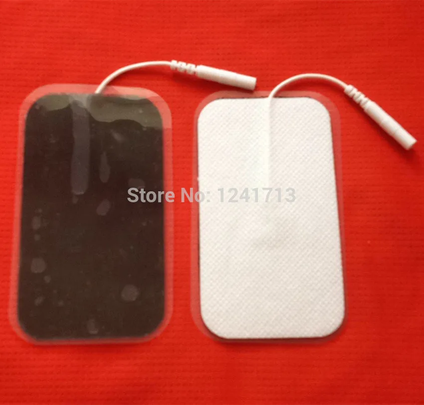 30 шт./лот Высококачественная вилка 2 мм 9*5 см электродные прокладки для Tens