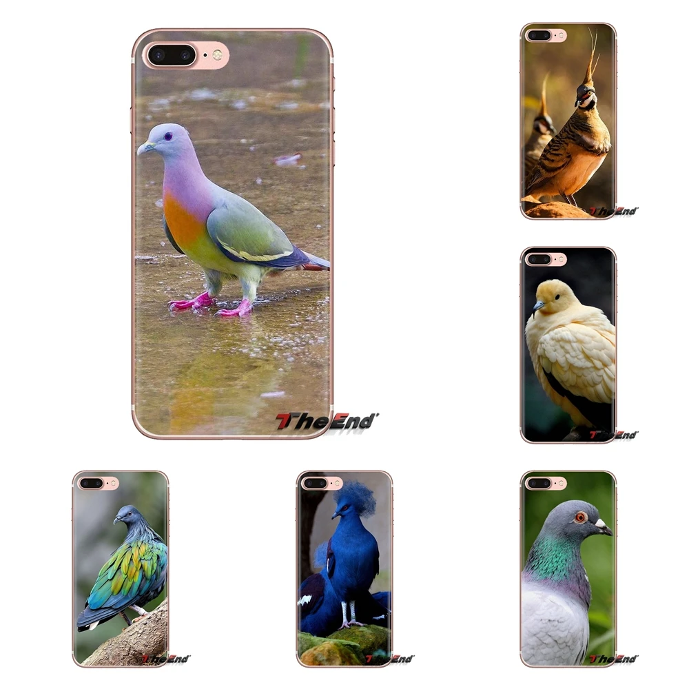 For Xiaomi Redmi 4A S2 Note 3 3S 4 4X 5 Plus 6 7 6A Pro Pocophone F1 Silicone Phone Skin Cover Pastel Pigeon Free beautiful bird |