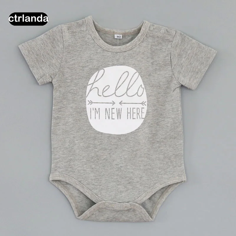 2017 мода малыш мальчик и девочка Боди Одним Pieces Одежда для Новорожденных|girl