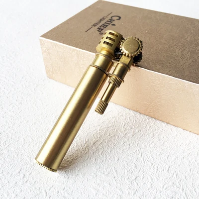 Мужская зажигалка для сигарет Chief slim с латунным покрытием|lighter no gas|gas lighterlighters lighters
