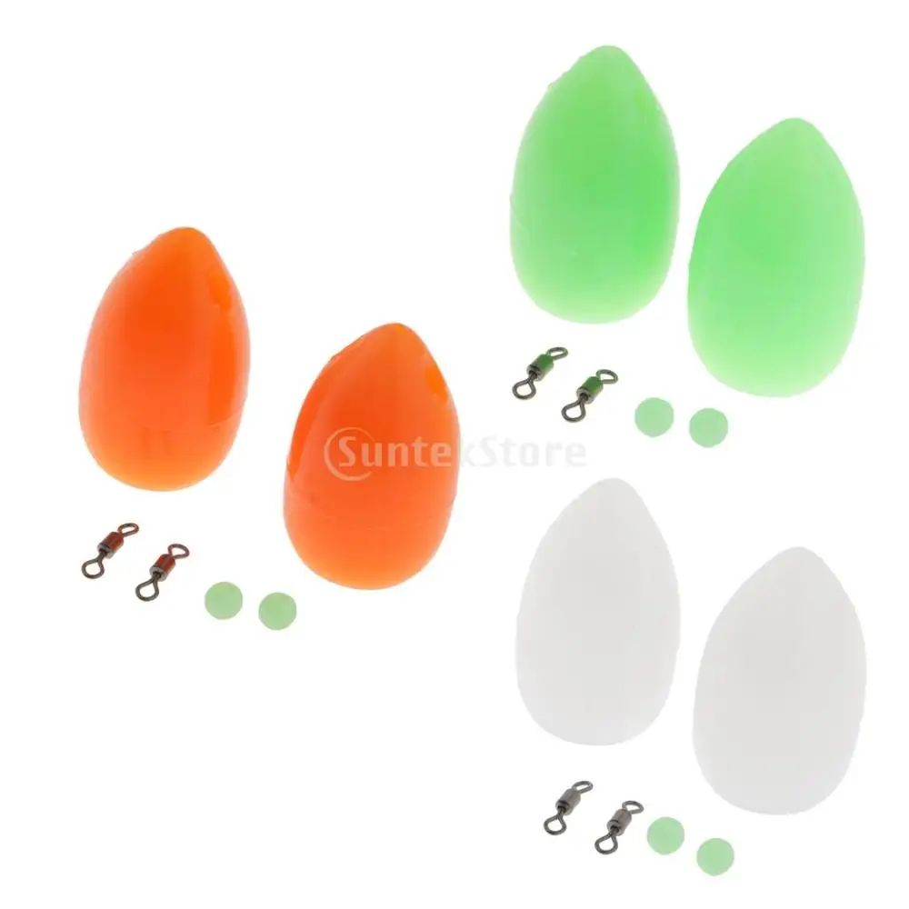 6 шт Пластик для рыбалки на карпа плавающий бомбарда поплавок дальних забросах