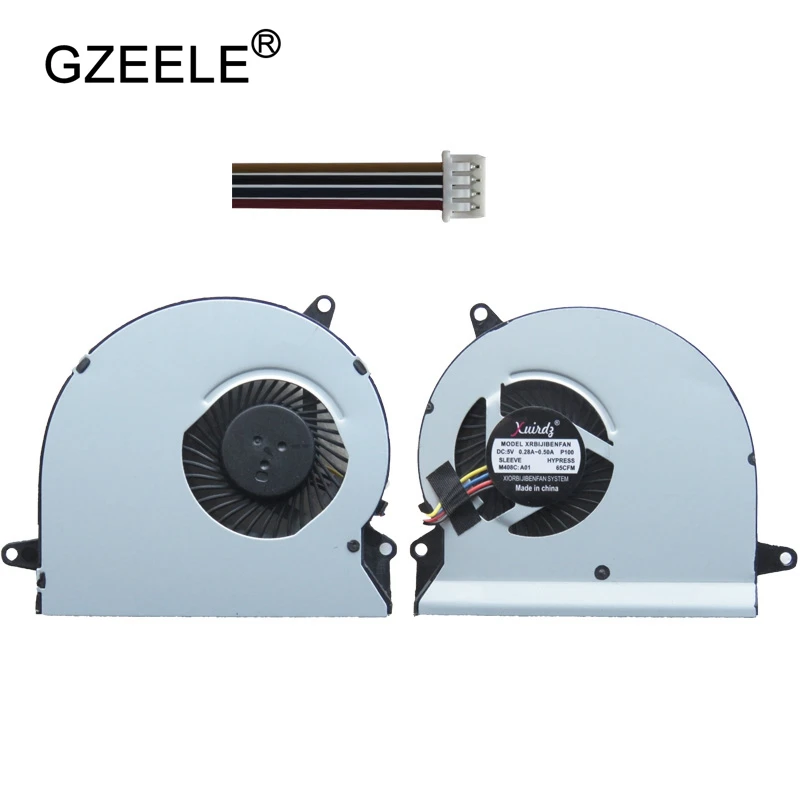 GZEELE новый ноутбук cpu охлаждающий вентилятор для ASUS U56 U56E RAL9 кулер ноутбука 4
