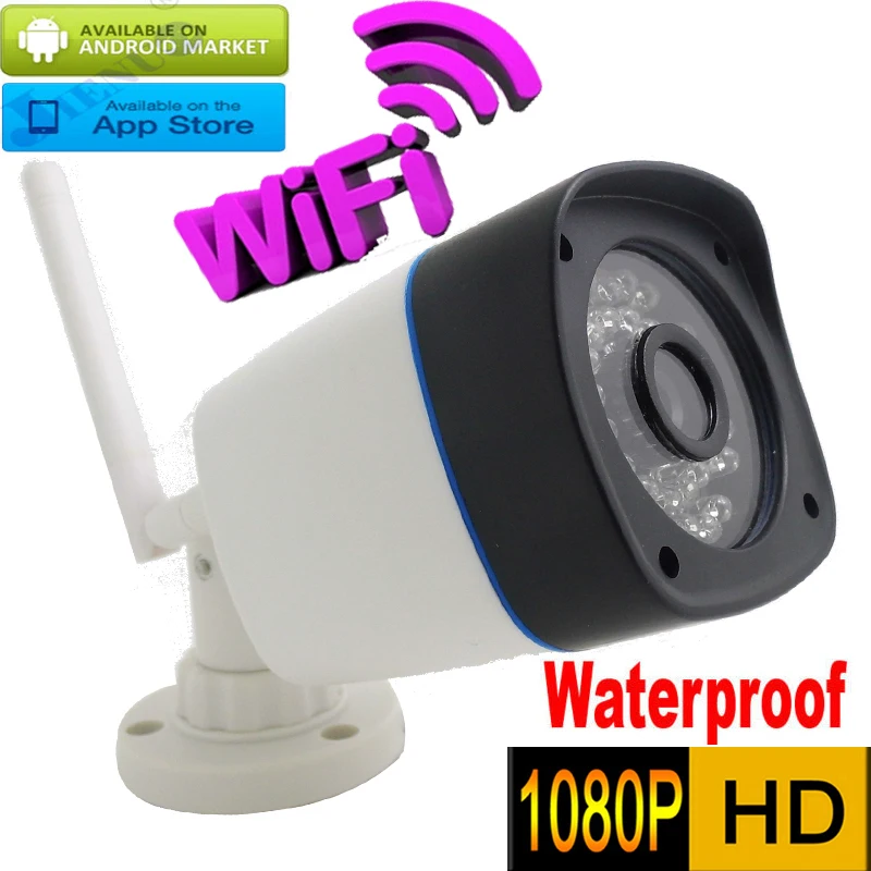 1080P ip камера wifi 2 МП беспроводная водонепроницаемая Onvif H.264 ИК Ночное Видение HD